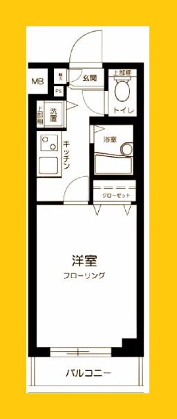 フェニックス新横濱イクシール(1K/10階)の間取り写真