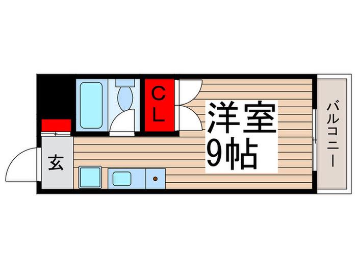 オーキスビル(ワンルーム/4階)の間取り写真