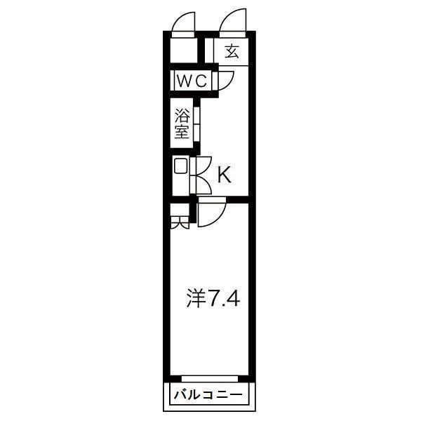 アイルームいなべ大安家電有(1K/2階)の間取り写真