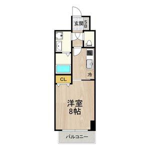 ノーブルコート堺筋本町(1K/4階)の間取り写真