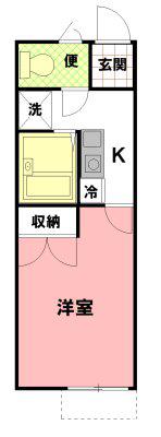 プレジールドリームハイツ(1K/2階)の間取り写真