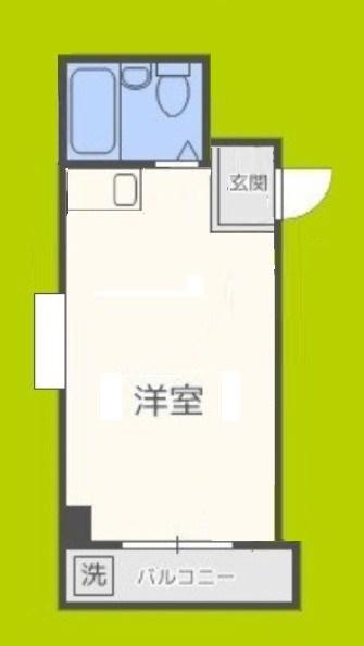 ピア土江PARTII(ワンルーム/2階)の間取り写真