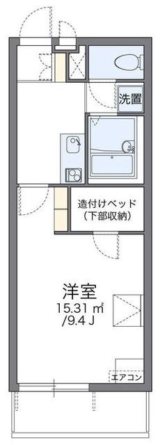 レオパレスあおば(1K/3階)の間取り写真