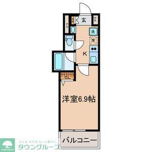 ベレーサ名駅ウエスト(1K/2階)の間取り写真