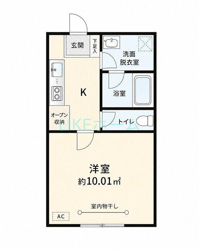 LUCENT船橋(1K/3階)の間取り写真