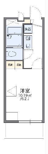 レオパレス富士(1K/3階)の間取り写真