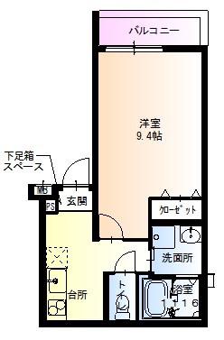フジパレス立花駅南I番館(1K/1階)の間取り写真