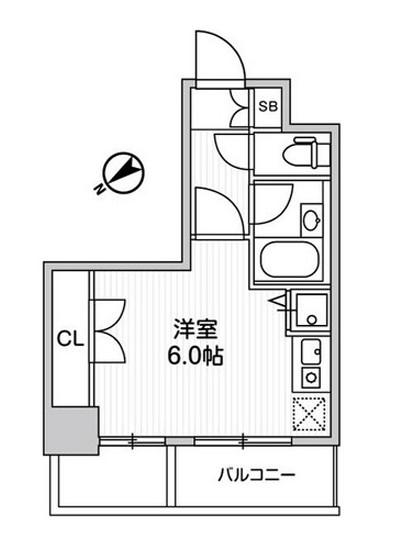 ステーションフロント練馬北町(ワンルーム/3階)の間取り写真