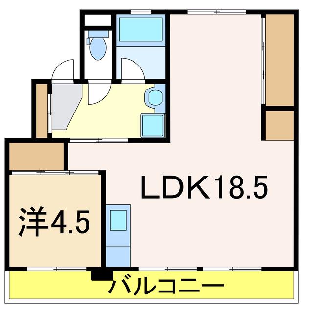 スカイクレスト与板II(1LDK/1階)の間取り写真