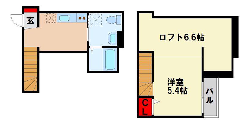 PREMIERE(1K/1階)の間取り写真