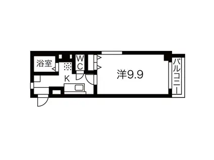 KOU YOU春岡(1K/2階)の間取り写真
