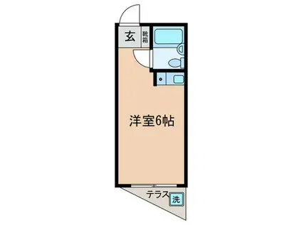 オレンジハウス綱島(ワンルーム/1階)の間取り写真