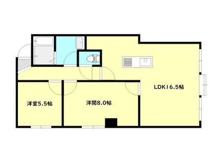 STAGER(2LDK/4階)の間取り写真