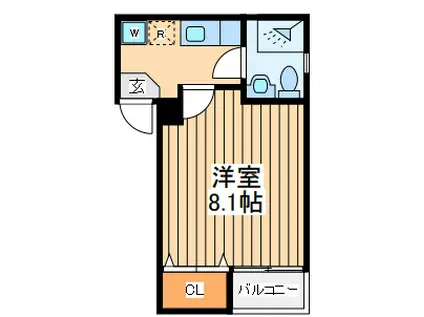 Aレガート吉野町Ⅱ(1K/4階)の間取り写真