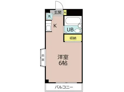 関大前LIFE21(ワンルーム/4階)の間取り写真