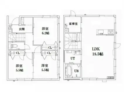 シャーメゾン160宮の森(3LDK/1階)の間取り写真