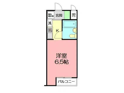 日神パレス戸塚(1K/1階)の間取り写真