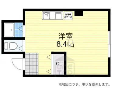 JPアパートメント吹田4(ワンルーム/3階)の間取り写真