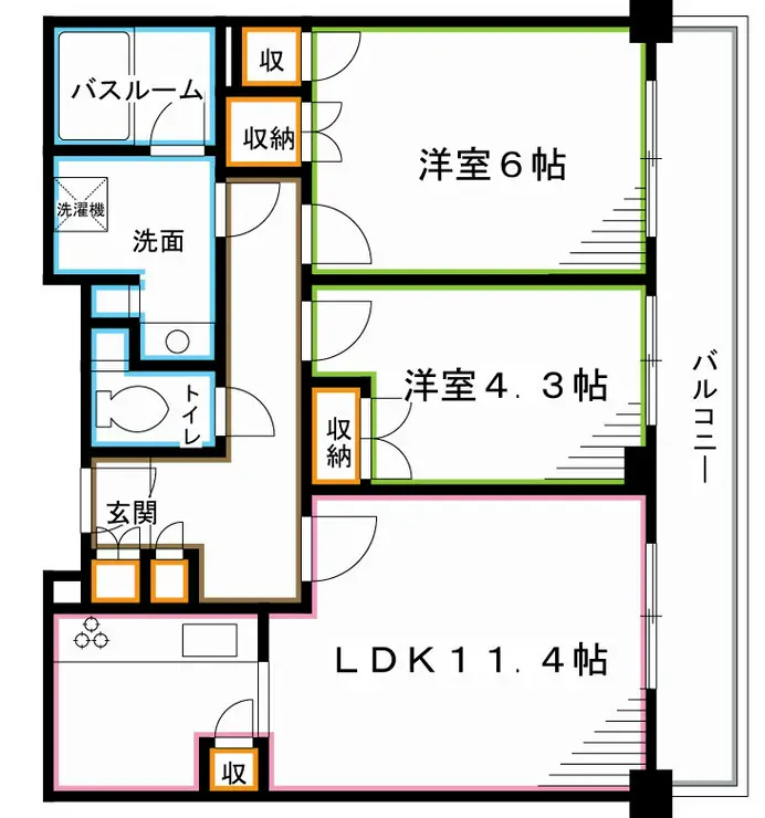 ラフィーネ阿佐谷 5階階 間取り