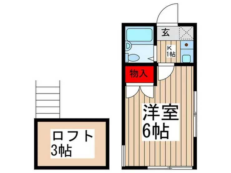 宝栄ハイツ和光 1階階 間取り