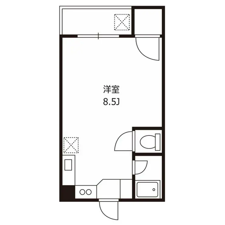 第二清水ハイツ 2階階 間取り