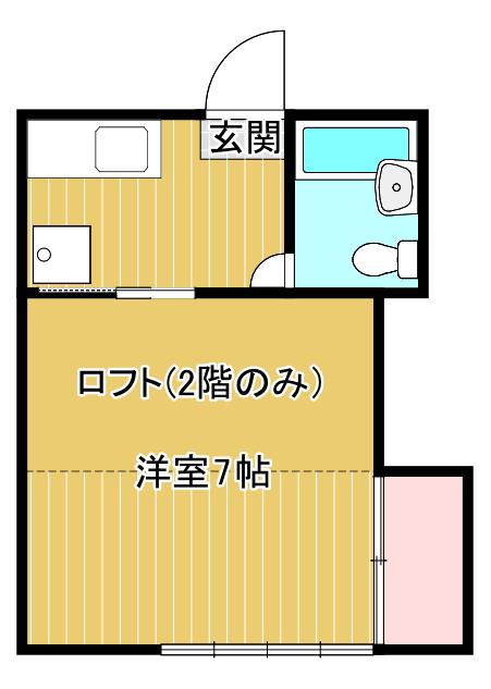 エスポワール駅前(1K/1階)の間取り写真