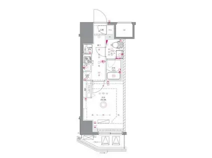 アゼスト関内(1K/9階)の間取り写真