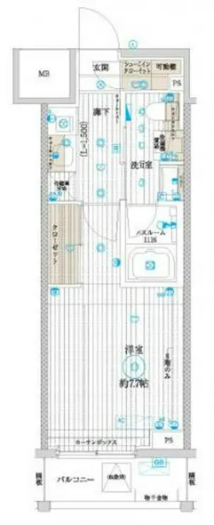 ベルグレード亀戸 8階階 間取り