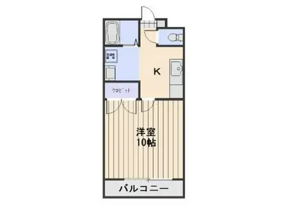 アクセス ワケII(1K/1階)の間取り写真