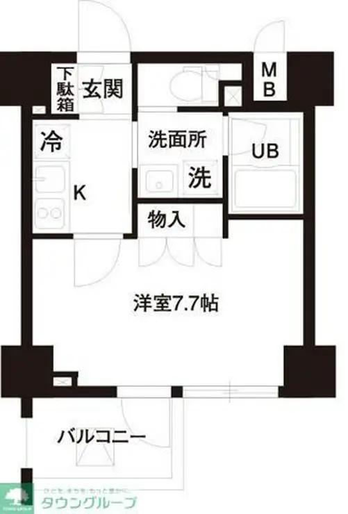 レジディア白金高輪 7階階 間取り