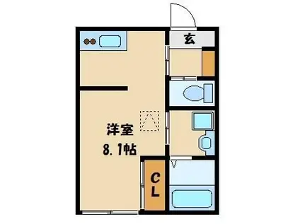 レグノ大宮大和田(ワンルーム/1階)の間取り写真