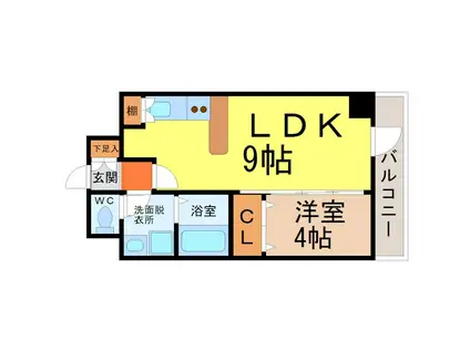 ヴェルジュコートI(1LDK/3階)の間取り写真