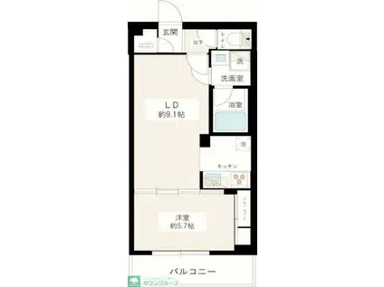 HY`SVIGOR墨田(1LDK/4階)の間取り写真