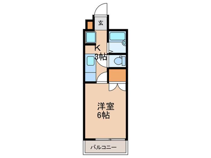 N・D・L春日(1K/5階)の間取り写真