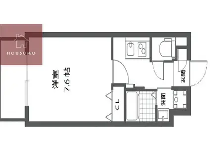 PARK HILLS今里RAY(1K/9階)の間取り写真