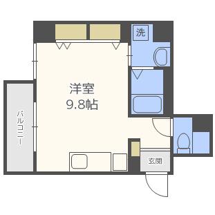 WILLDO海老江(ワンルーム/4階)の間取り写真