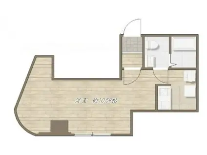 第2荒野ビル(ワンルーム/4階)の間取り写真