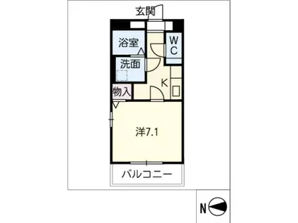 リコルテ キュステ(1K/2階)の間取り写真