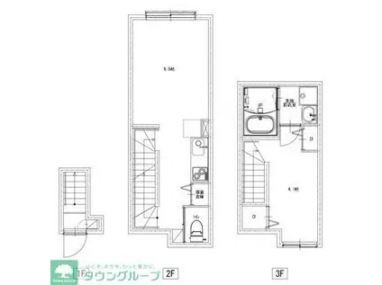 ソルナクレイシア荻窪III(1DK/2階)の間取り写真