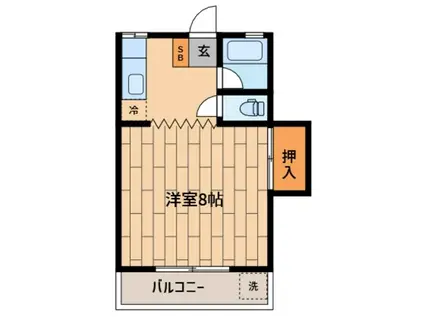 センチュリーマンション(1K/1階)の間取り写真