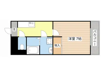 NASU32(1K/2階)の間取り写真
