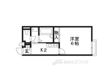 レオネクストステュディオ(1K/2階)の間取り写真