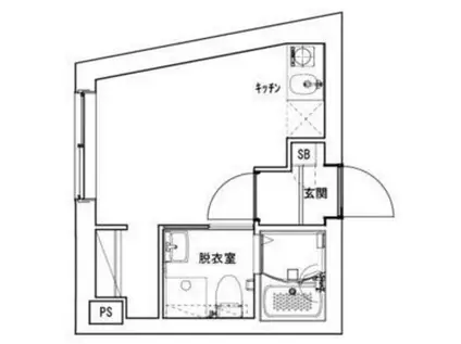 LUDENS椎名町(ワンルーム/3階)の間取り写真