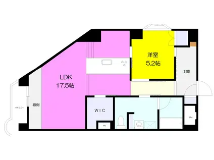 グランフェリーチェ泉中央(1LDK/6階)の間取り写真