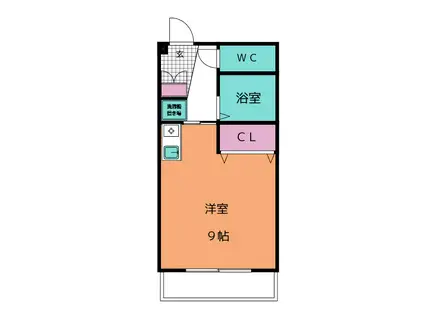 プライム富州原(ワンルーム/3階)の間取り写真