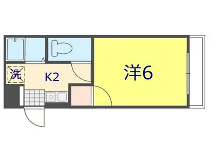 オレンジコート土居田(1K/3階)の間取り写真