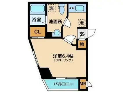 ガーラ・ステーション練馬(1K/8階)の間取り写真