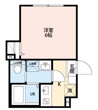 ROBOT HOME 緑区大門(1K/2階)の間取り写真