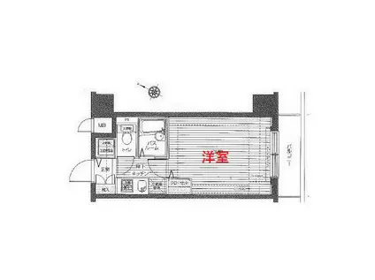 トーシンフェニックス芝浦ベイフォート(1K/5階)の間取り写真