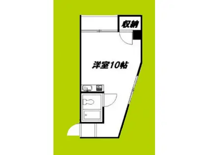 ラパンジール阿波座II(ワンルーム/2階)の間取り写真